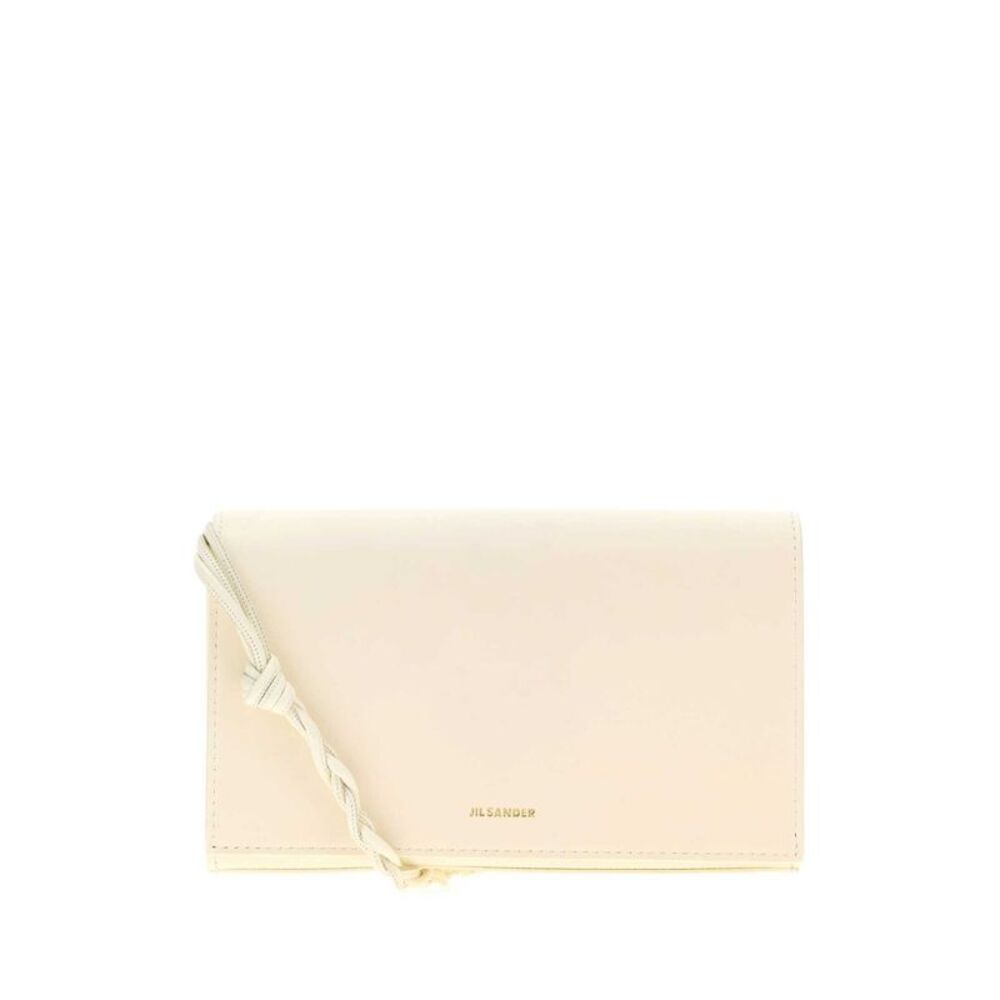 Jil Sander Women Ivory Leather Tangle Wallet